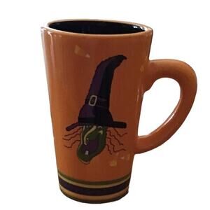 Halloween Mug Orange Witch